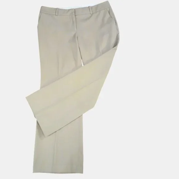 ANN TAYLOR Tan Wide Leg Dress Trousers - Picture 3 of 10